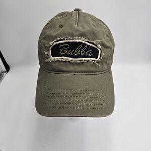 Bubba Gump Shrimp Co Denver Hat Olive Green Distressed Patch Dad Cap Adjustable
